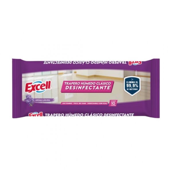 TRAPERO HUMEDO LAVANDA CLASICO X10