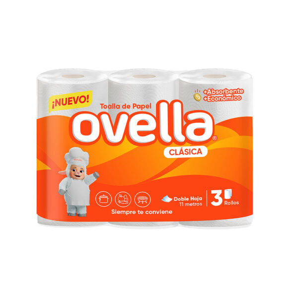 TOALLA OVELLA DOBLE HOJA 11MTSX3