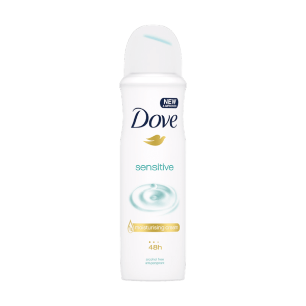 Desodorante spray Dove antitranspirante sensitive 150 ml