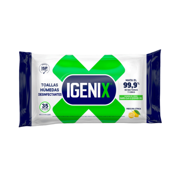 TOALLAS DESINFECTANTES IGENIX RECARGA 35UNID