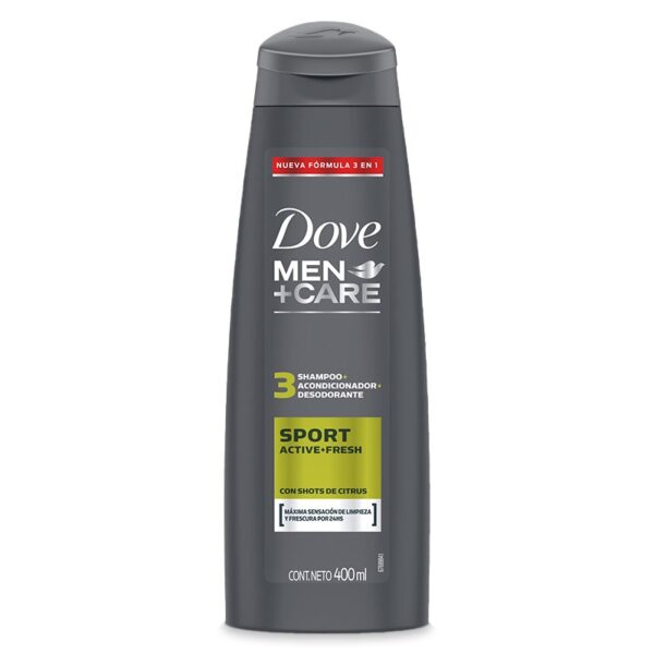 SHAMPOO DOVE SPORT ACTIVE 3EN1 400ML