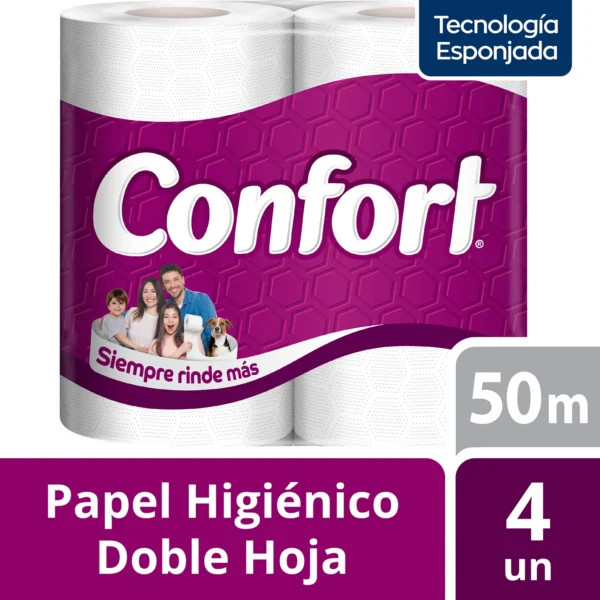 PAPEL HIGIENICO CONFORT PANAL DH 50 MTS X4