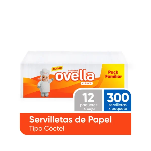 SERVILLETA OVELLA COCTEL 300UN