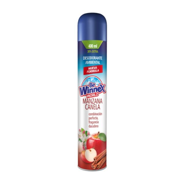 DESODORANTE AMBIENTAL MANZANA CANELA WINNEX 400 ML