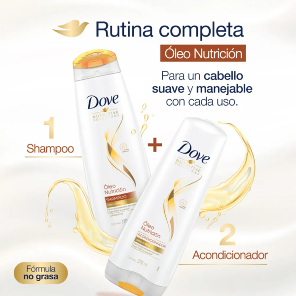 ACONDICIONADOR DOVE OLEO NUTRICION 400 ML - Imagen 2