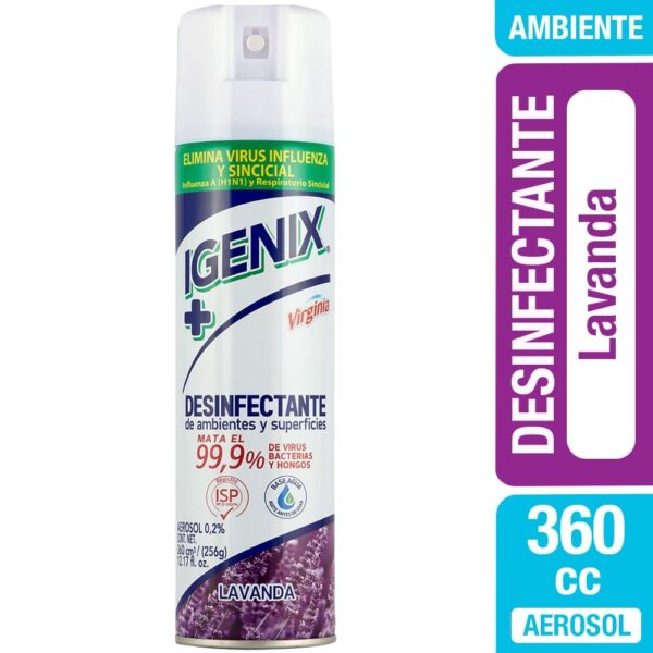 DESINFECTANTE SPRAY IGENIX LAVANDA 360CC